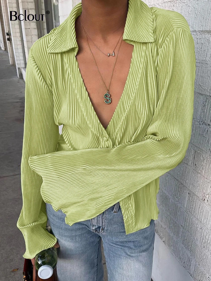 Shirts Pants Woman Green | Green Blouse Outfit Fashion | Green Shirt Outfit  Womens - Women Shirt - Aliexpress