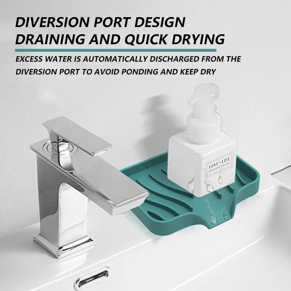 Soap Holder Kitchen/Bathroom Silicone Soap Storage Holder
