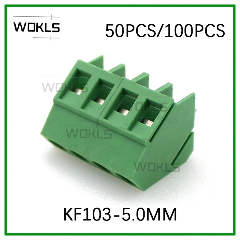 Parafuso Conector da Braçadeira do Bloco Terminal 45 Graus Bronze Kf1035.0 Dg103-5.0 mm Smkdsp1.5 -50 Elk500s 50 Peças 100 Peças