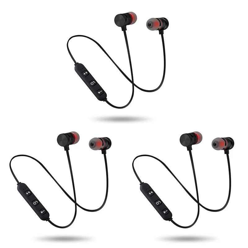 Wireless Bluetooth Headphones Magnetic Neckband Sport Earbuds_voghion.com