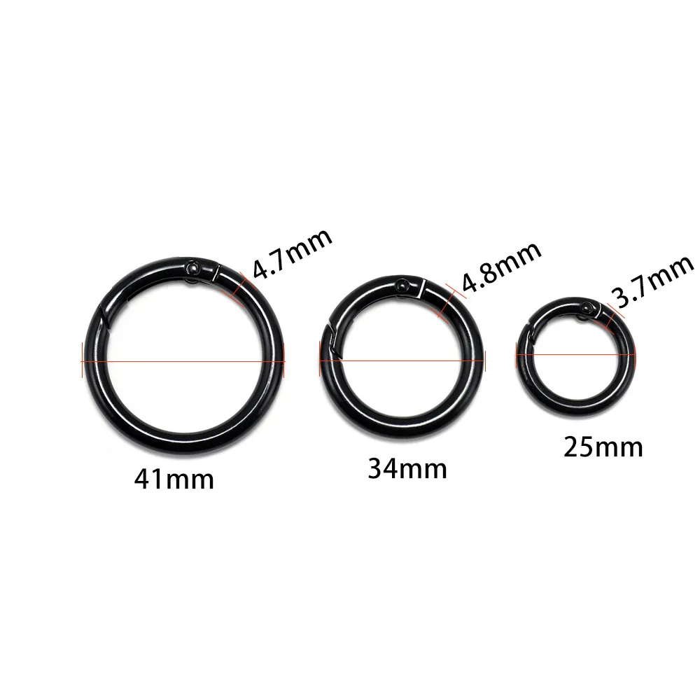 

5pcs 41mm Metal Binding Rings DIY Key Accessories O-ring Card Binding Metal Rings Keychain Rings Cute Desk Accessories