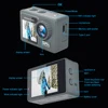 5K 4K 60FPS Action Camera Anti-shake WIFI Camera Dual Screen 170° Wide Angle 30m Waterproof Sport Camera with Remote Control 6