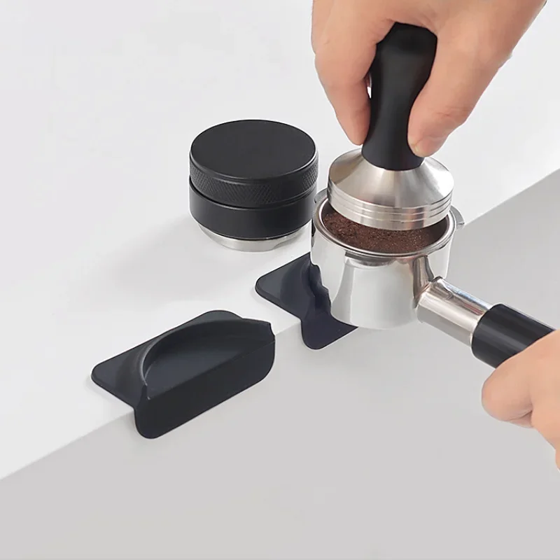 

Coffee Tamper Mat Mini Silicone Mat Espresso Powder Mat Bar Counter Corner Mat 51/53/58mm Handle Universal Barista Accessories