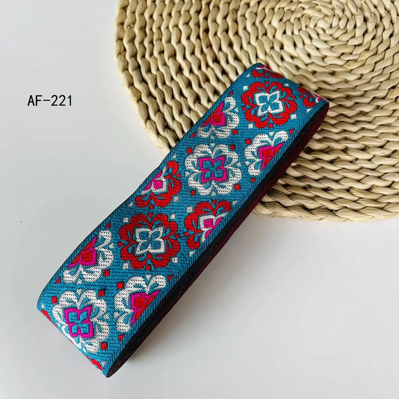 10Yards/Lots Woven Jacquard Ribbon Ethnic Lace For Curtain And Clothing Accessory Size 5cm LS-2707