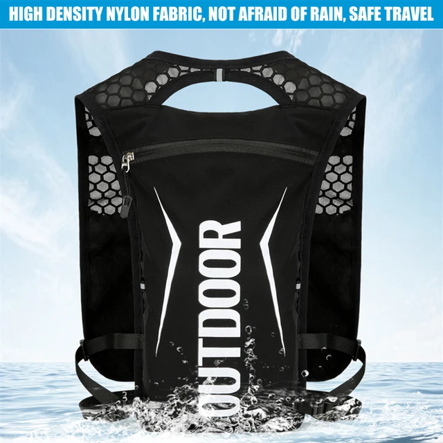 1PCS Running Hydration Vest Backpack, Lightweight Water Backpack Running Vest for Women Men Hiking Biking Cycling Jogging 4