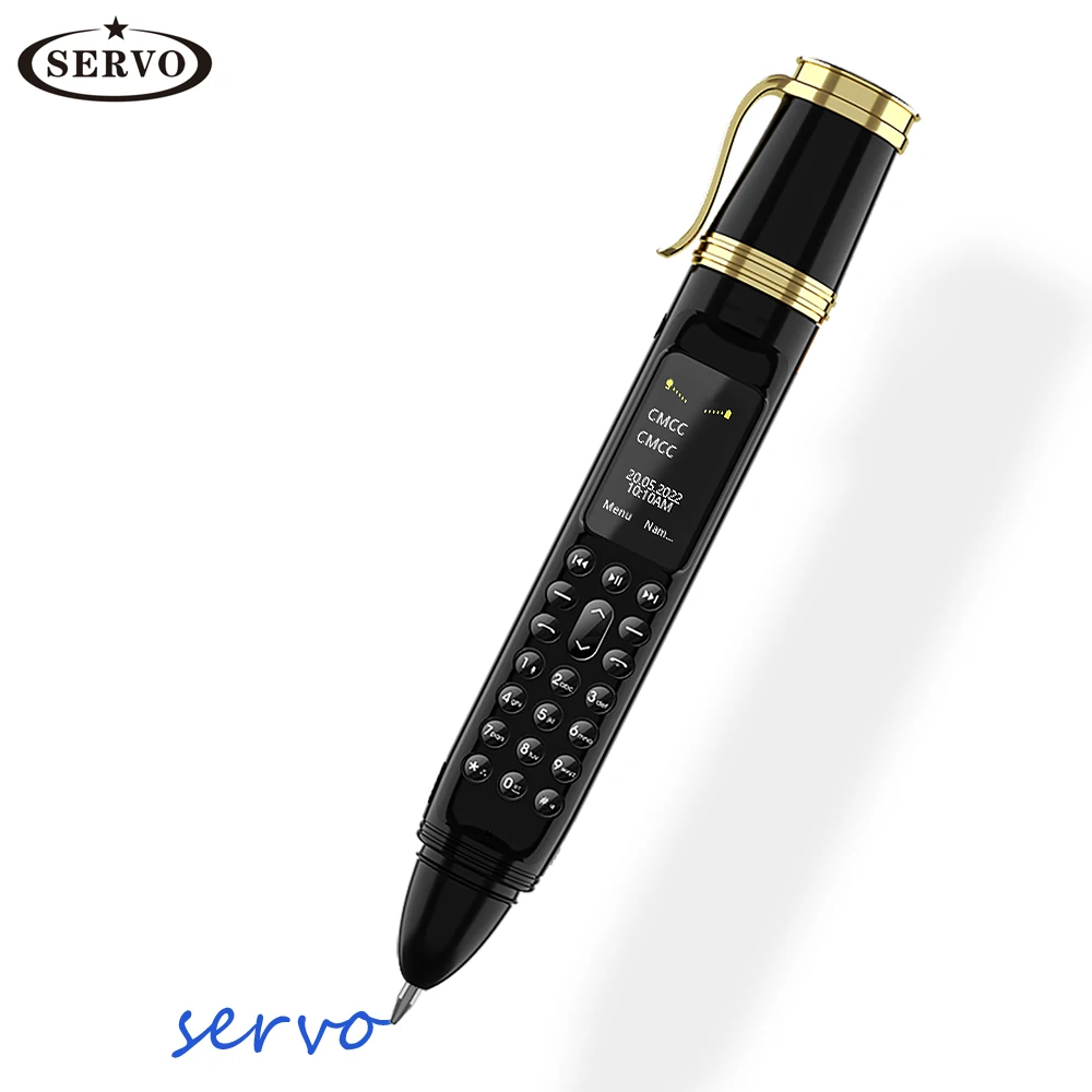 SERVO K07 플러스 미니 휴대폰 펜, 듀얼 SIM 카메라 팬, 블루투스 다이얼러, 라디오 레코더, 매직 보이스 핸드폰, 긴 대기 시간