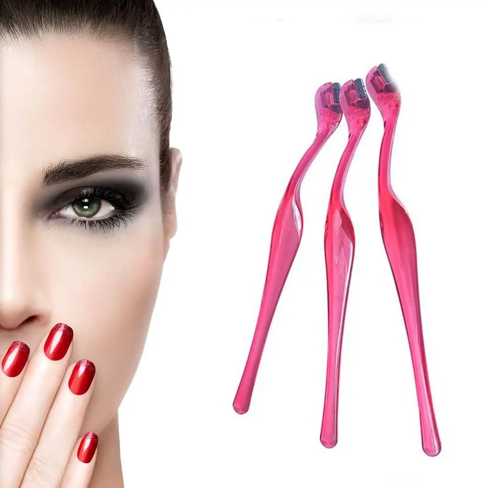 2Pcs Portable Makeup Eye Brow Razor Blade Eyebrow Trimmer Shaper Shaver Face Hair Remover Set Cosmetics Women Fashion NEW 2