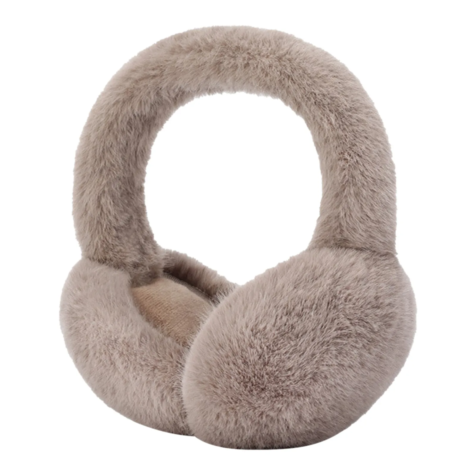 Warm earmuffs Fur earmuffs Soft Plush Foldable Ear Warmer Winter Warm Earmuffs Fashion Ear Cover Outdoor Cold Protection Solid Color