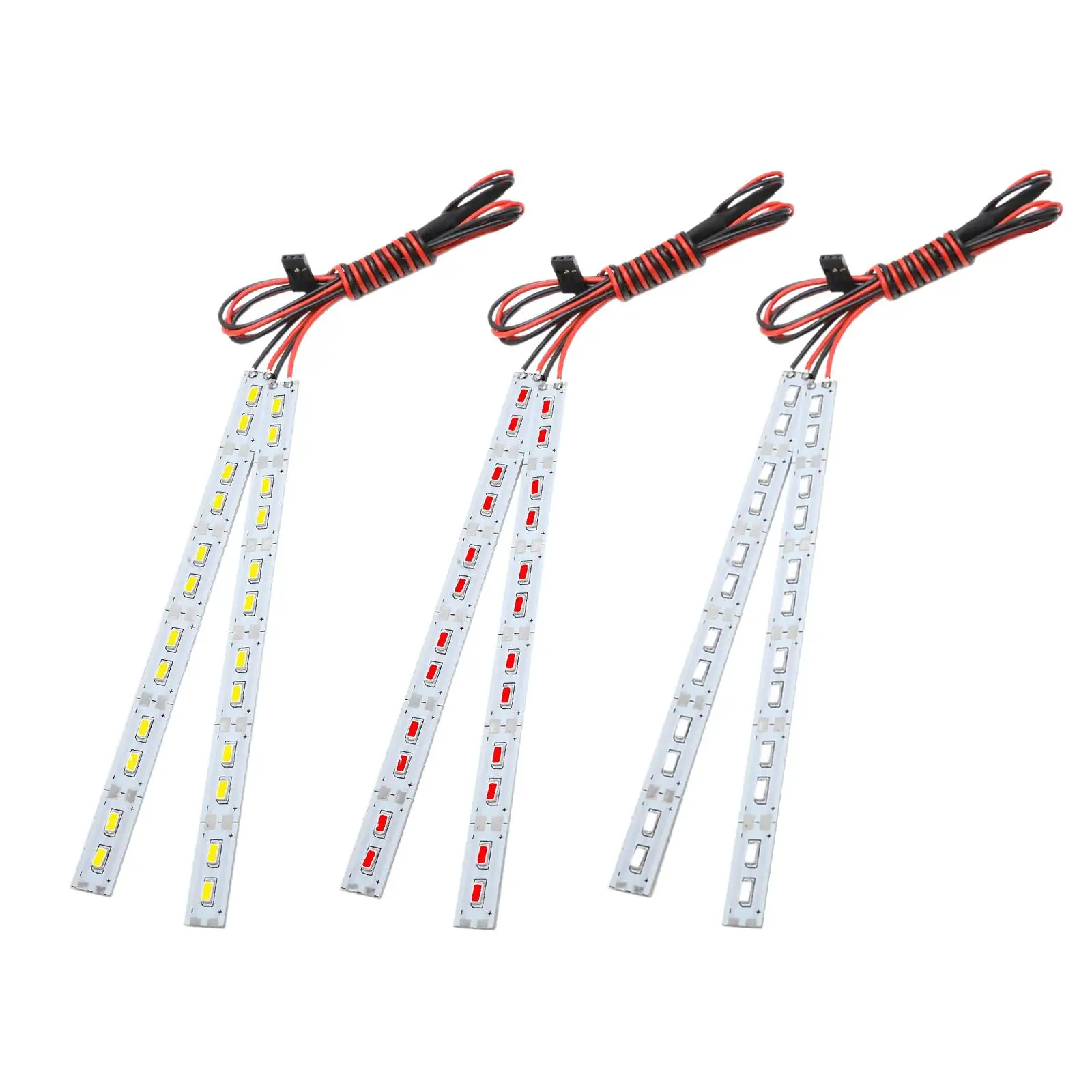 Détail des LED et du câblage du kit châssis lumineux pour voiture RC 1:10 1:8.