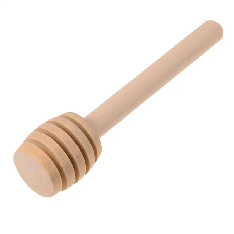 Honey Stir Bar Mixing Handle Jar Spoon Practical Wood Dipper Honey Long Stick Supplies Kitchen Tools wooden spoon glass honey dipper sticks