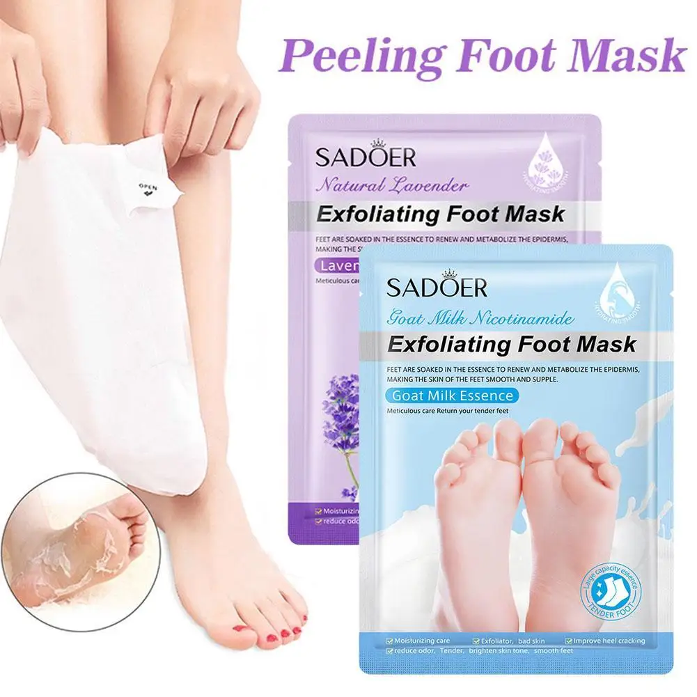 Foot Peel Mask 1 Pair Exfoliating Feet Mask Exfoliating Foot Peel Mask Socks Pedicure Peeling Dead Skin Remover Feet Peel Moisturizing