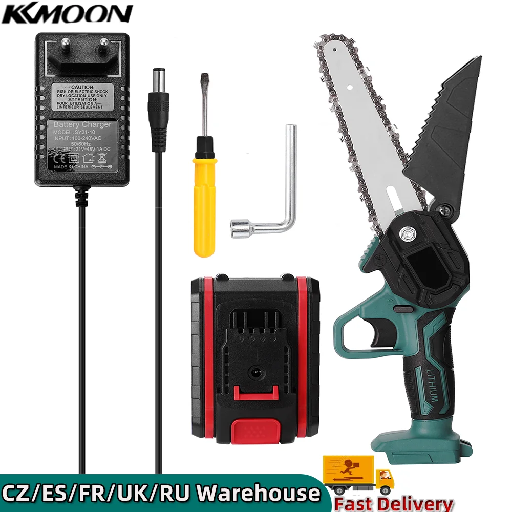 21V Mini Electric Pruning Saw Rechargeable Small Wood Spliting Chainsaw