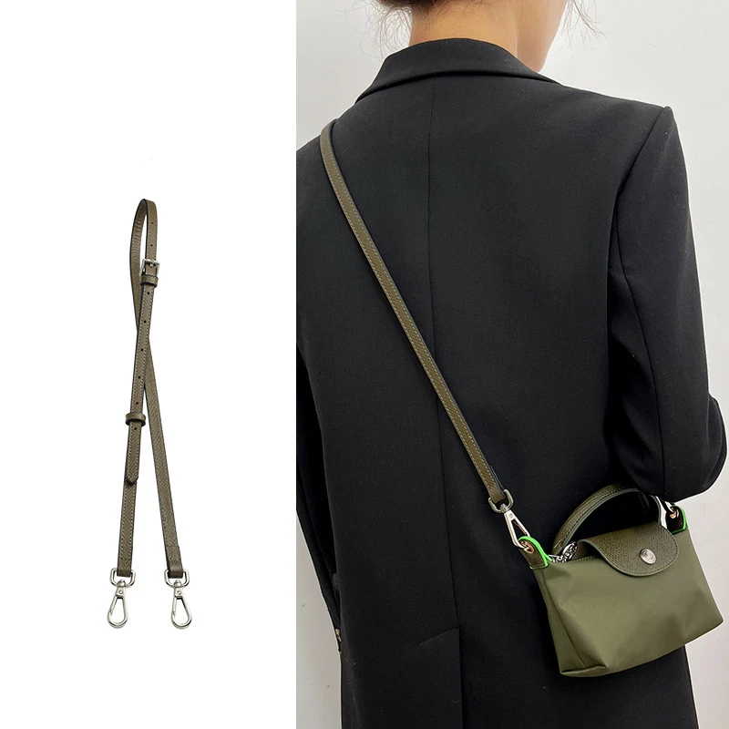  Bag Strap for Longchamp Mini Bag Modified Strap Rope Free  Punching 100cm Shoulder Strap (Color : Dark Green, Size : 100CM) :  Everything Else