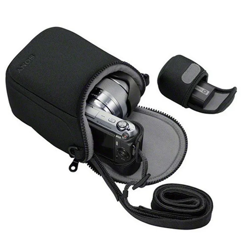 

Carrying Case Cover for Sony A5100 A6500 A6300 RX1R II NEX-5T 5N 5R 6 7 F3 3N Cannon M2M3M5M6M10M50M100 Storage Box Handbag