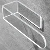 U Shape Bathroom Acrylic Towel Bar Hand Towel Holder Self Adhesive Towel Rack For Bathroom Wall Mounted Transparent Towel Hanger 1