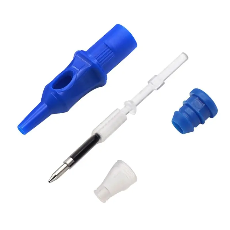 Tattoo kit with 20pcs 4 Colors Tattoo Ballpoint Pen Cartridges for dot work for beginners