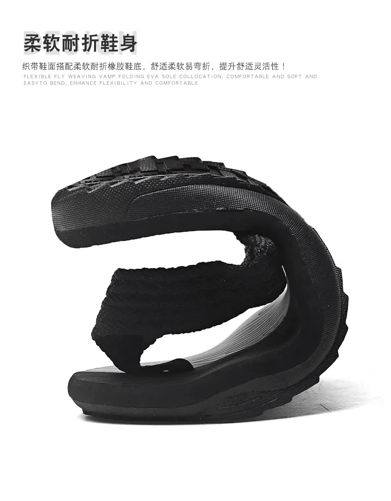 Herren Flip-Flops, lässige Strandschuhe, große Größen, Herren-Sandalen, Sommer, Freizeit, rutschfest – Detail 9