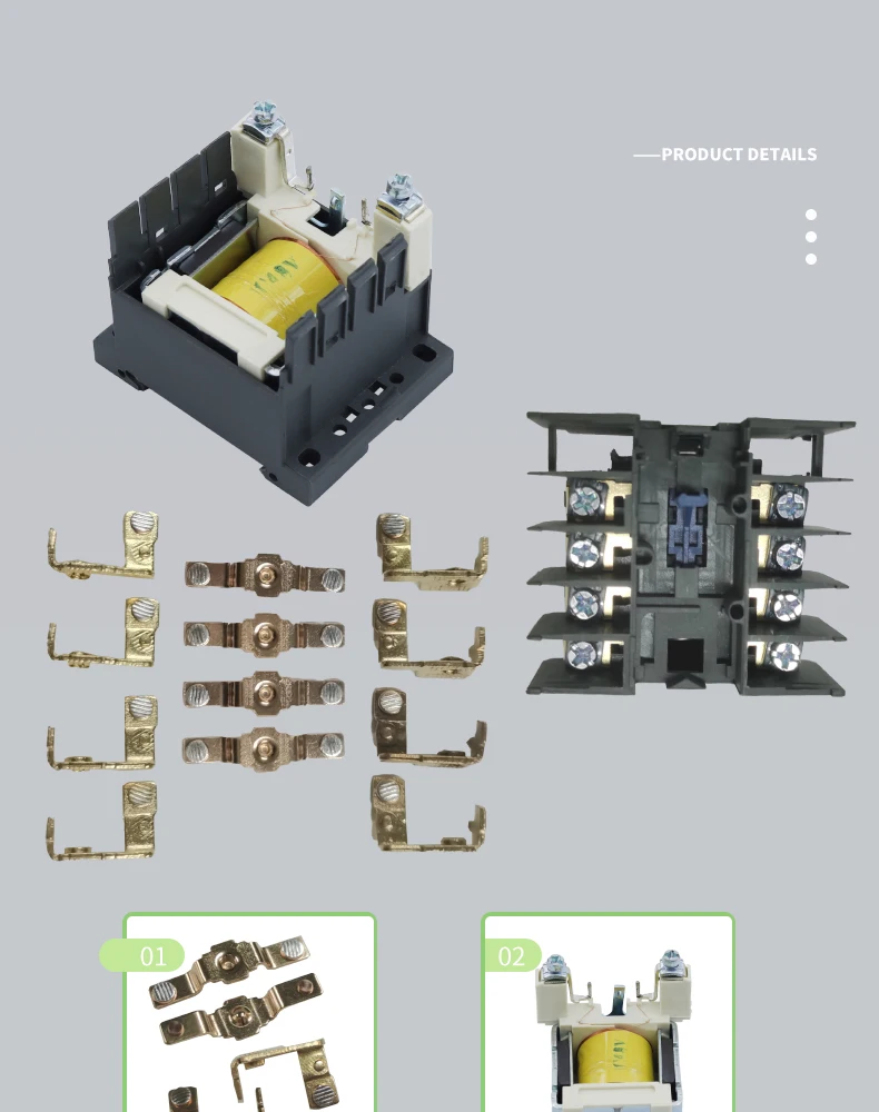 Description Picture 5 of itemSmall DC Contactor, CJX2K0910,1210,1610, 0901, 1201,1601,Mini Type Contactor, 220VDC,110VDC,48VDC,36VDC,24VDC,12VDC, 24VDC,12VDC