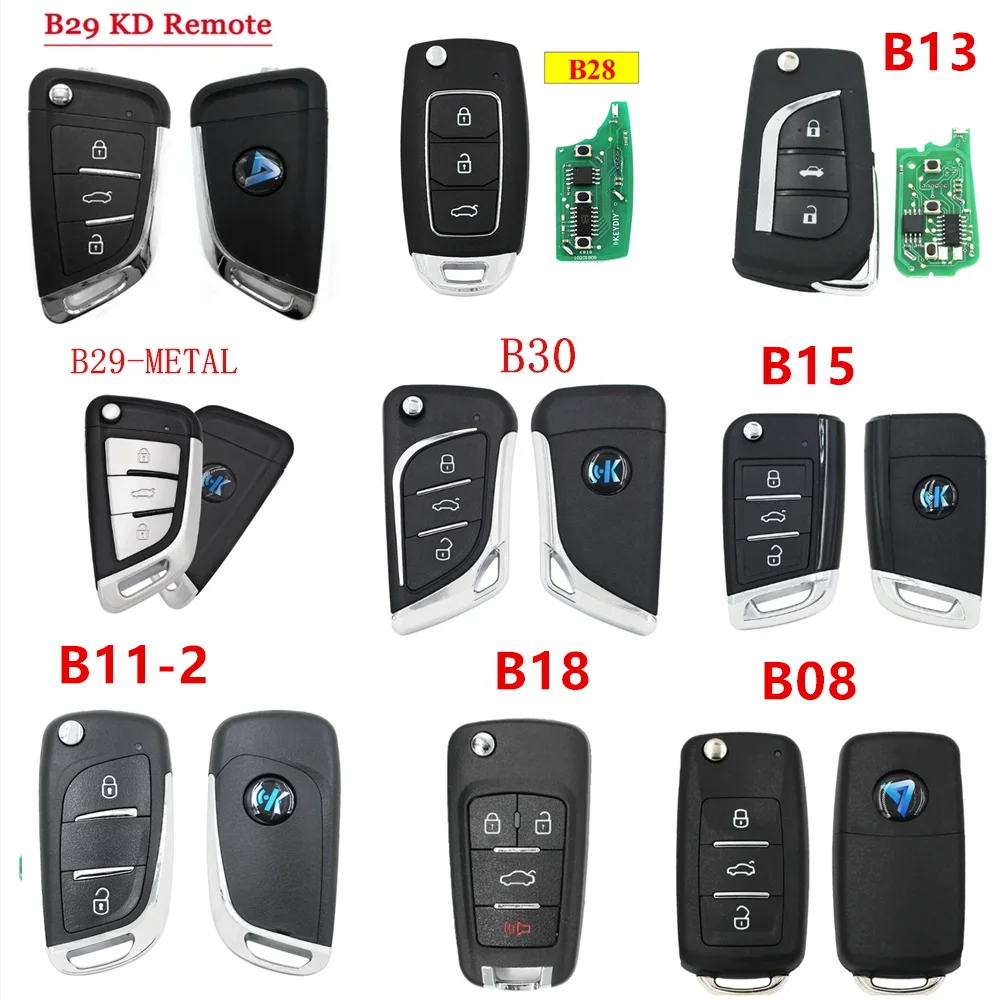 5pcs/lot KEYDIY B series B28 B29 B15 3 button universal KD remote control for KD200 KD900 KD900+ URG200 KD-X2 mini KD Car Remote Key Car Key