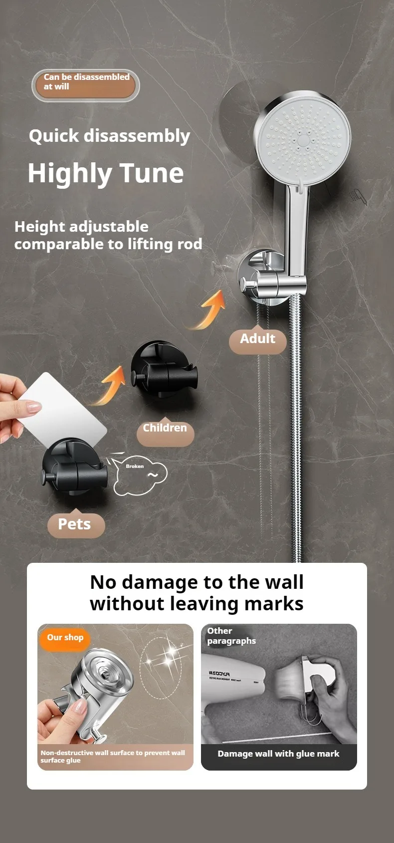 Shower head holder image 6