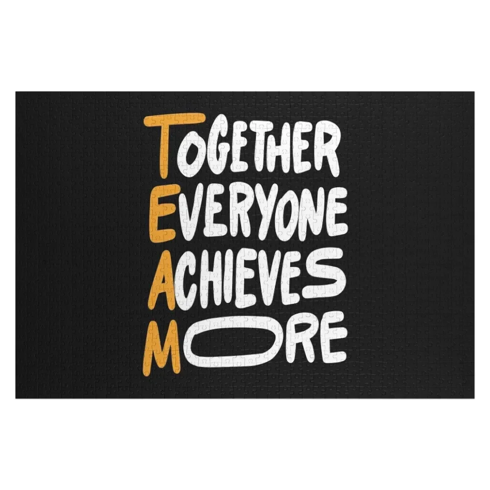 Team Together Everyone Achieves More Inspirational Quotes Jigsaw Puzzle Woodens For Adults Photo Custom Personalised Toys Puzzle