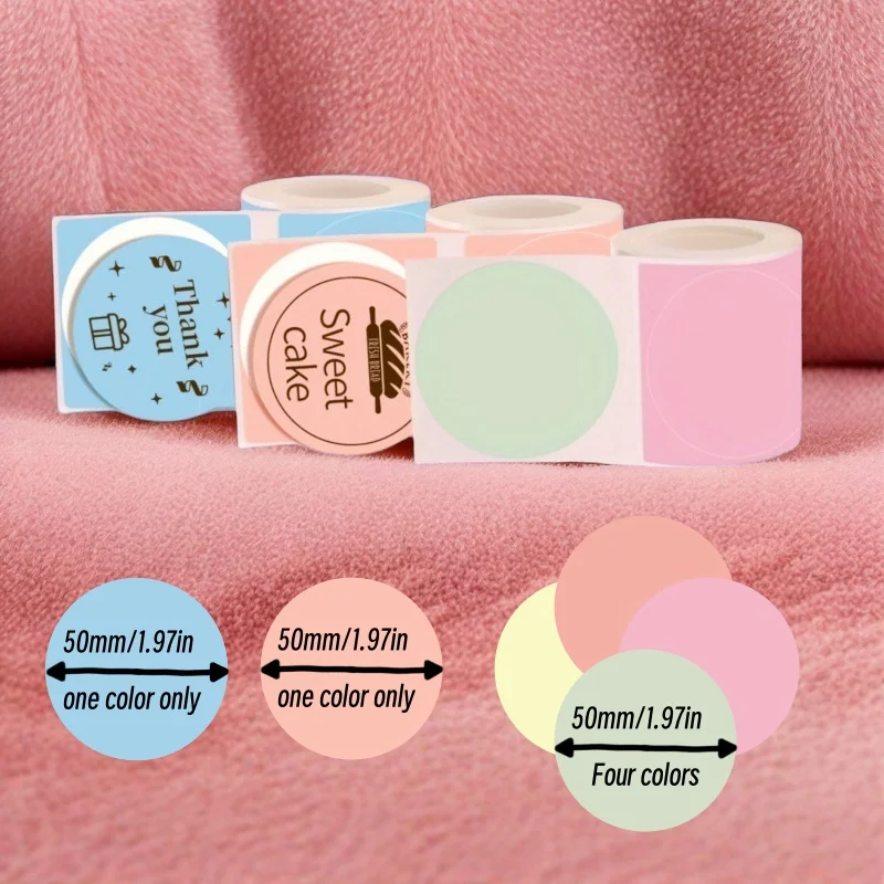 Multi color circular printer self-adhesive label stickers, suitable for ...