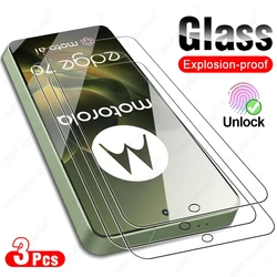 Premium 3 - Pack 9H Tempered Glass Screen Protectors - 6.7 Display - Motorola Edge 70 (Transparent)