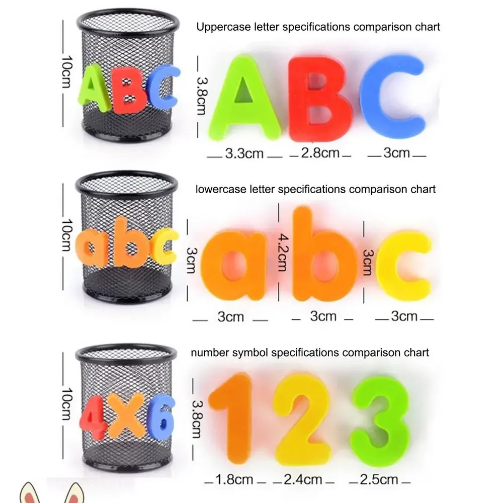 Plastic Magnet Letters Fridge Alphabet Refrigerator Colorful Toy To Spell Count Educational Learning Games Preschool Toy for Kid 3