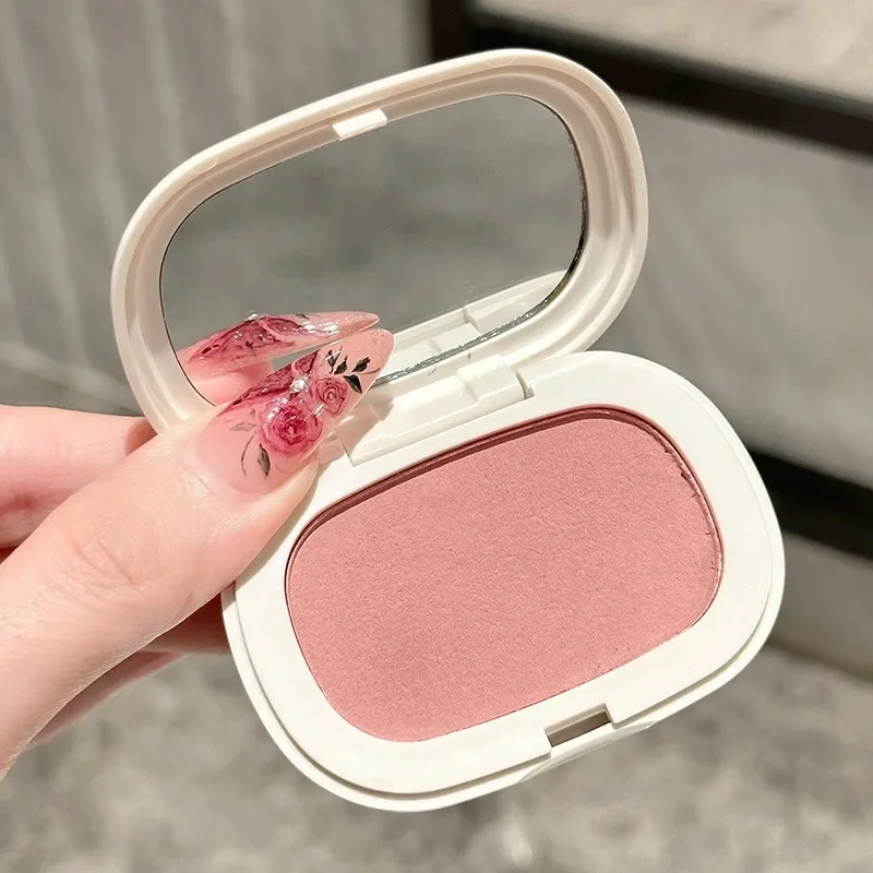 Face Blusher Matte Natural Cheek Tint Brighten Face Contouring Waterproof Cosmetics Blush Powder Soft Female Makeup 1pcs powder blusher,blush powder,facial blusher