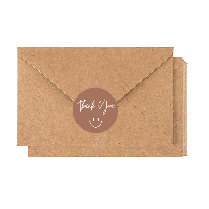Round Thank You Stickers 100-500pcs thank you stickers For Envelope Seal Labels