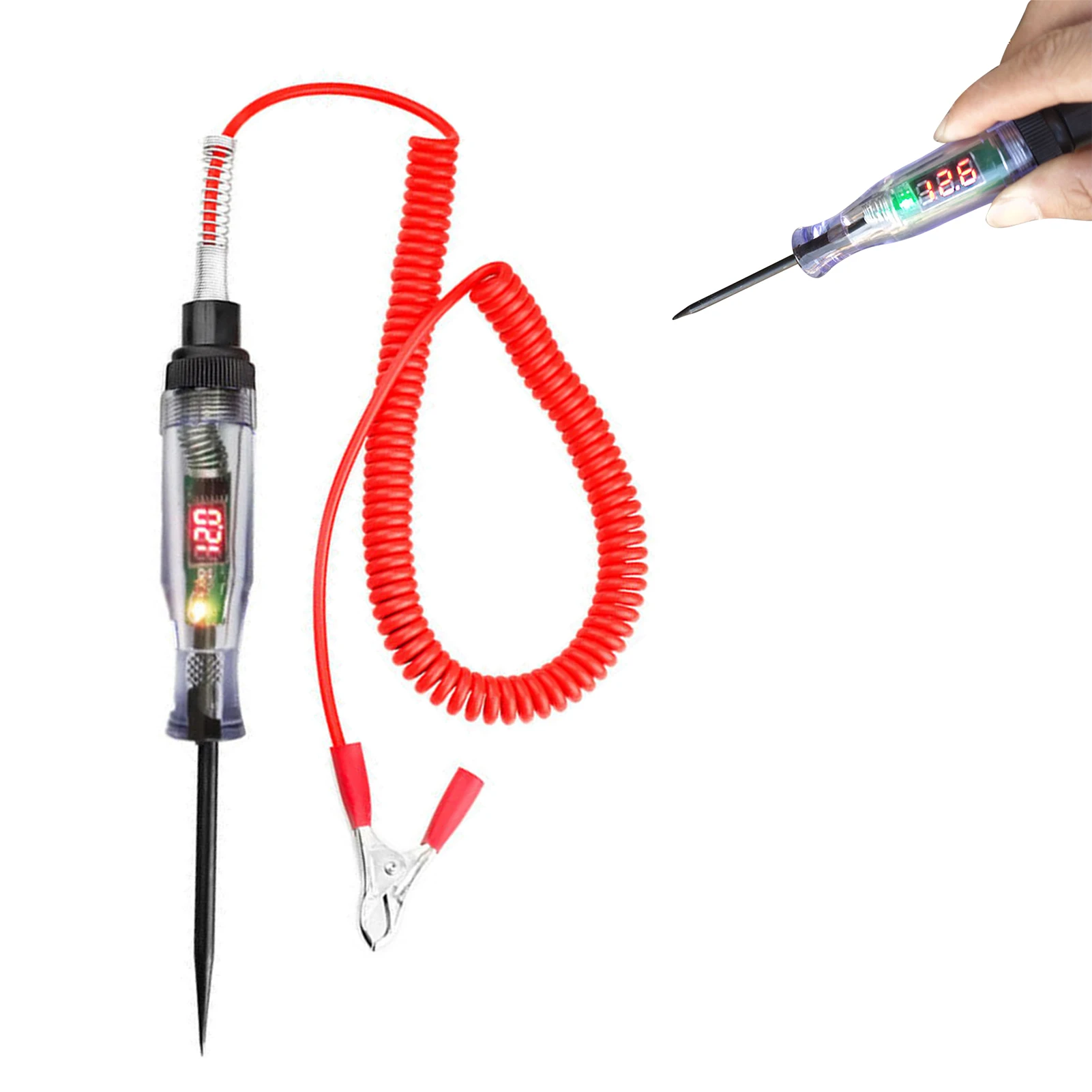 Car Circuit Tester 3 48V Backlit Digital LCD Circuit Tester Low Voltage