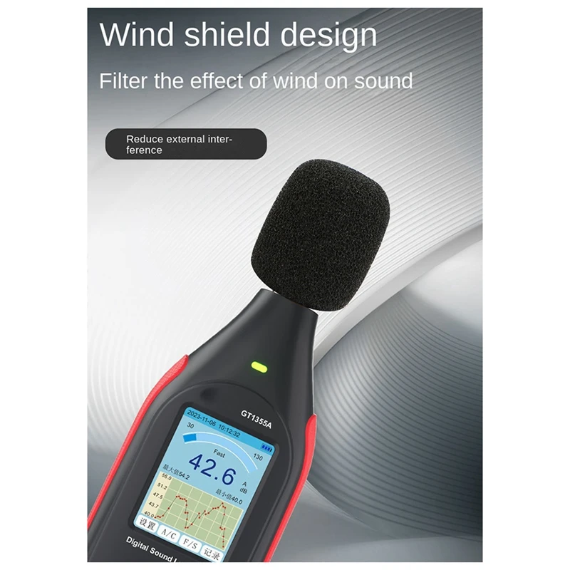HOT SALE Digital Noise Meter With Condenser Microphone Digital Sound Level Meter Noise Tester Sound Detector Decible Monitor 3
