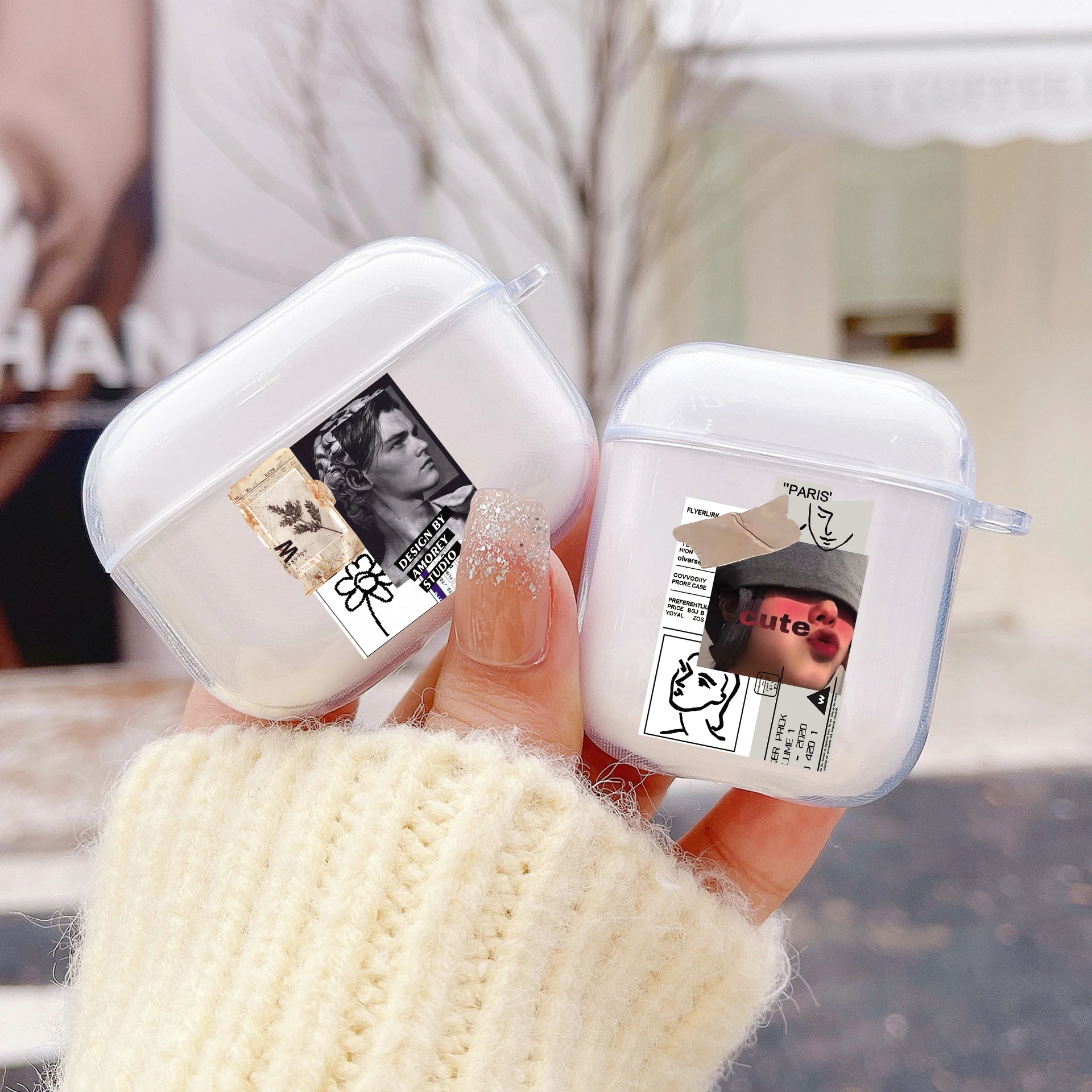 Custodie Morbide Per Apple Airpods 1/2/3 Fashion Label Girl Boy Tpu Bluetooth Auricolare Cover Per Air Pod Pro 3 2021 Pod Case Box Borse