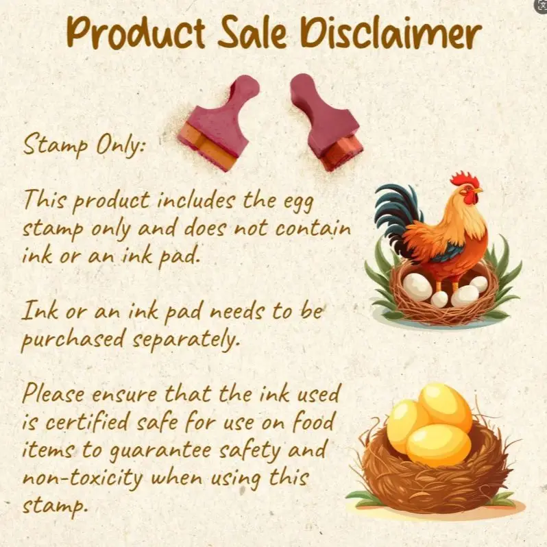 Self Inking Stamps Egg Stamp For Seal Farm DIY Free Customization Mini Egg Stamper Personalized Clear Labels With Optional Design
