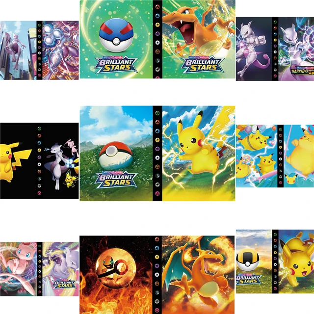 New Anime album cartas Pokemon Cartoon Vmax Vstar Storage Book