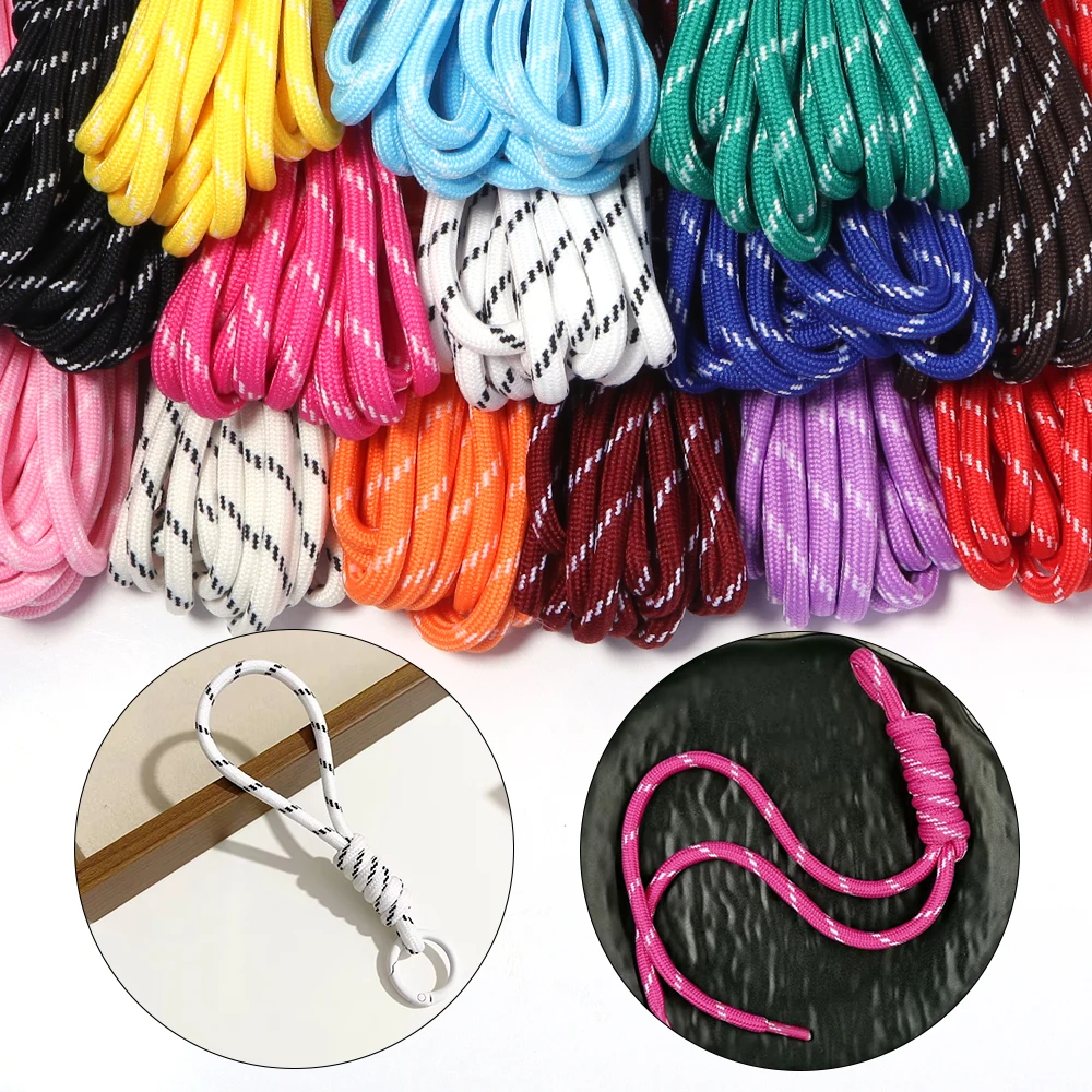 Colorful 5mm Braided Polyester Nylon Cord - 5 Yards for Crafting & DIY Projects