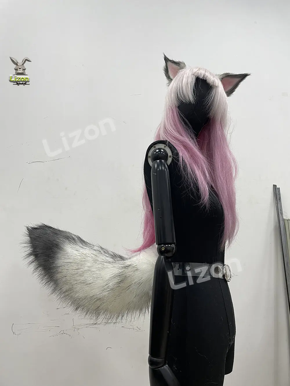 Cerchietto Per Cosplay Con Orecchie Di Volpe Nere - Accessorio Anime Per Feste E Carnevale - 3