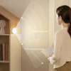 Round Night Light Led Wireless Motion Sensor USB Bulbs Charging Bedroom Decoration Staircase Cabinet Wardrobe Lighting Wall Lamp 3