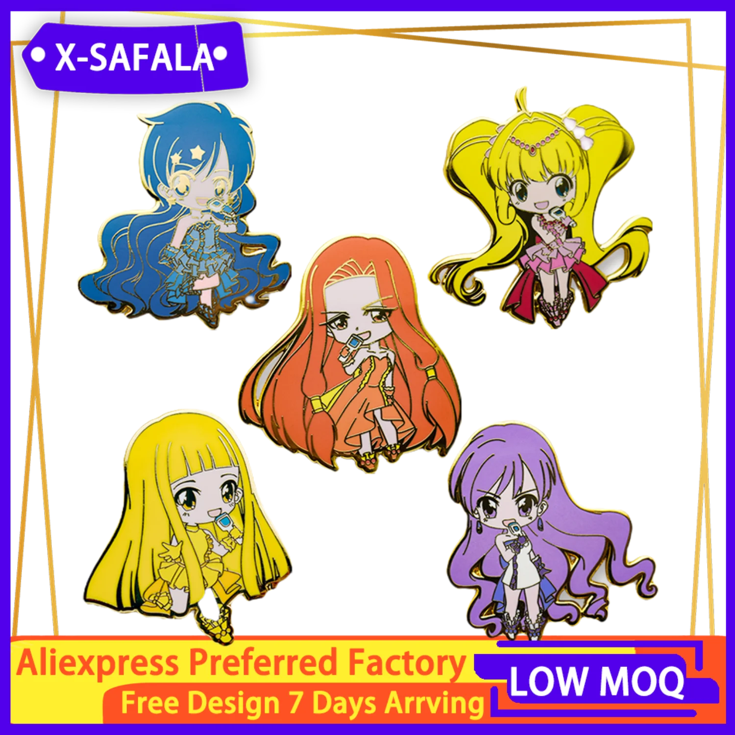 

Милая девочка подарок клуб низкий минимальный заказ от производителя индивидуальный дизайн Мягкая жесткая эмалированная безопасная Бриллиантовая брошь