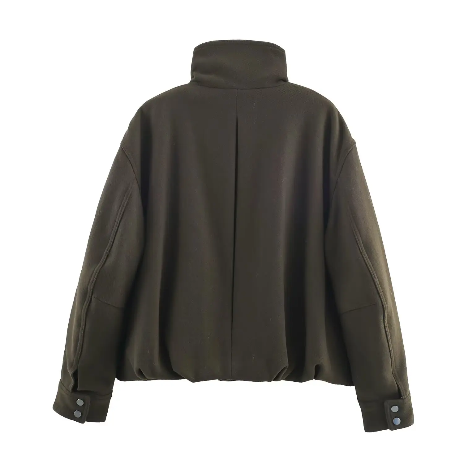 Women's Pilot Jacket Spring Autumn Coat Female Fashion Casual Loose Outwear Lady Green Single Breasted Buckle Jackets Streetwear