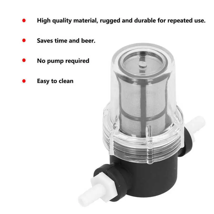 Description Picture 6 of item150 Micron Inline Beer Keg Filter Strainer for home Brewing - 80 Mesh Water & Beer Filtering System