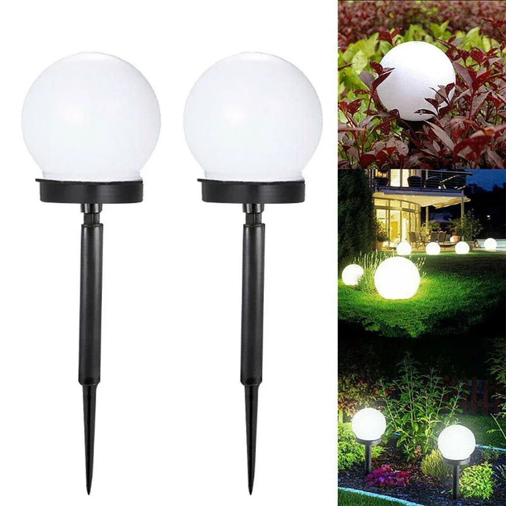 Solar Powered LED Bulb Lamp Energy Light Waterproof Outdoor Garden Light Street Solar Panel Ball Lights Lawn Yard Lamp