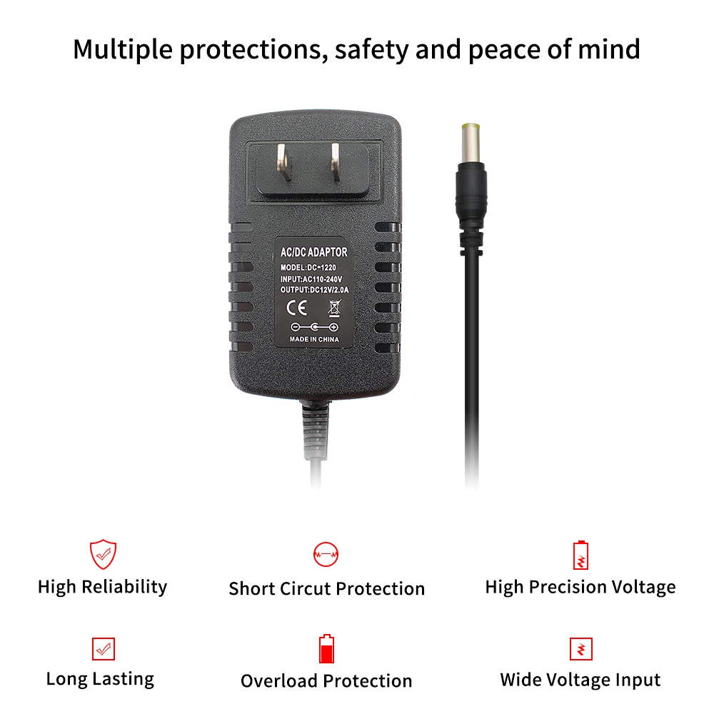 전원 공급 장치 DC 5V 12V 24V 1A 2A 3A 5A 6A 8A 12 볼트 전원 공급 장치 충전기 12v AC 전원 어댑터 Led 스트립 램프 호버 보드 어댑터