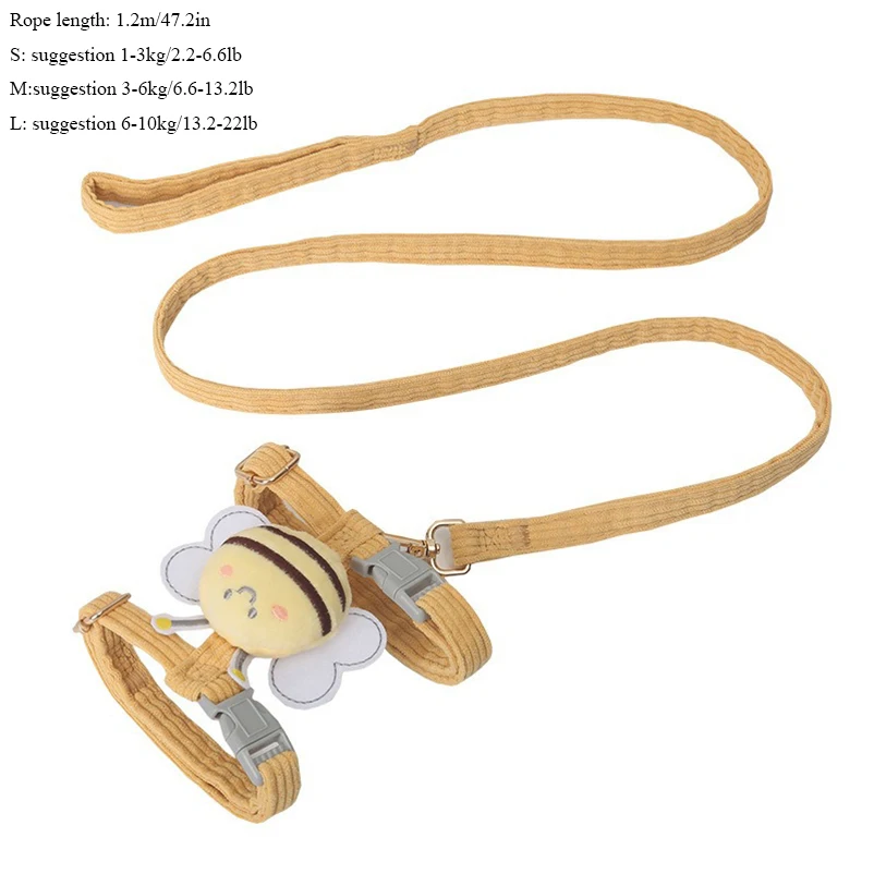 Bee-Themed Dog Harness & Leash 6