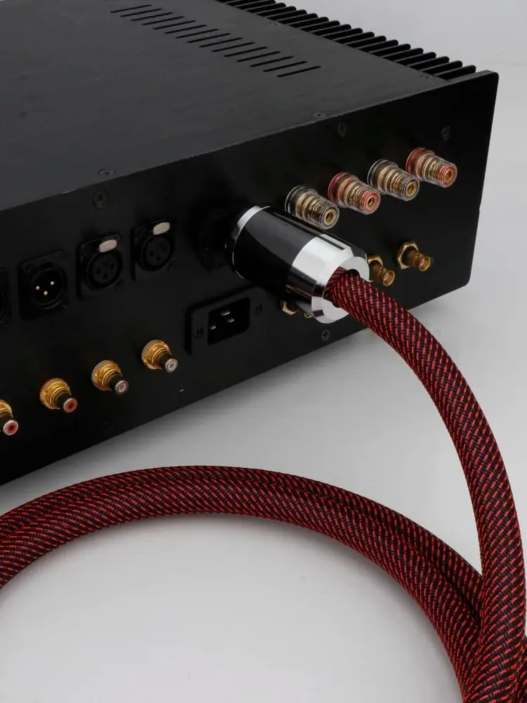 Hi-End-Stromkabel aus reinem Kupfer mit EU-/US-/UK-Versionsstecker, 12 AWG Stromkern für HiFi-Audiogeräte, Stromverstärker – Detail 4