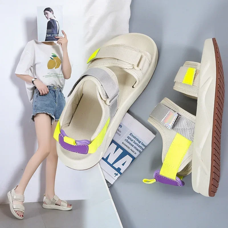 Sprots Sandals Women Summer Fashion Platform Romen Sandals Female Casual Beach Shoes Flats Footwear Sandalias De Mujer 2024