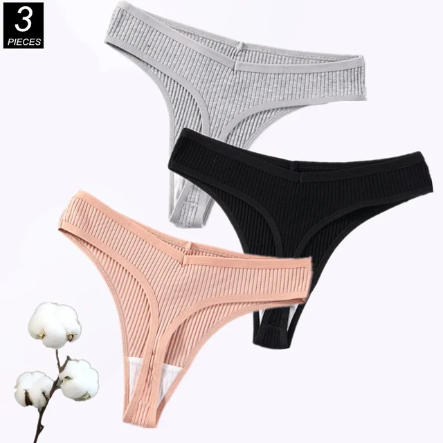 Women's 3 Pack Cotton Thong  Thongs for Women - Thong Underwear Pack –  Negative Underwear