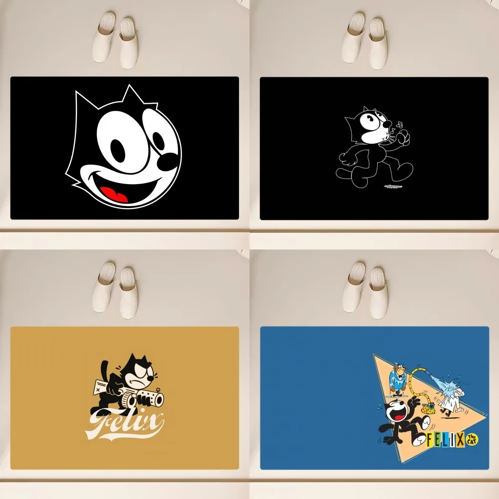 

Мультяшный напольный коврик F-Felix C-Cat, нескользящий коврик для ванной, кухни, спальни, гостиной, входной коврик, домашний декор