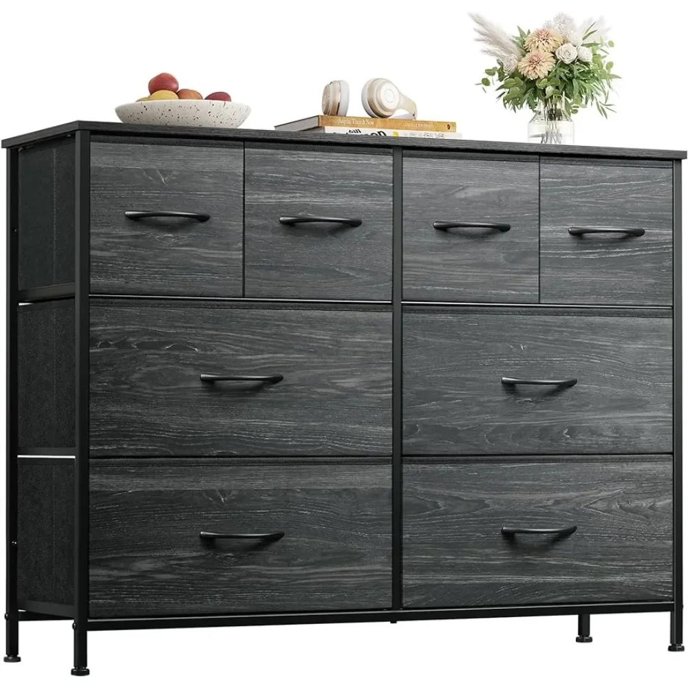 

WLIVE Dresser for Bedroom with 8 Drawers, Wide Fabric Dresser for Storage and Organization, Bedroom Dresser