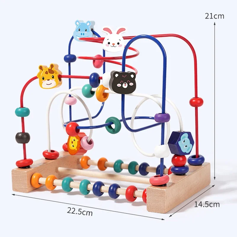 Montessori Wooden Bead Maze Toy 5